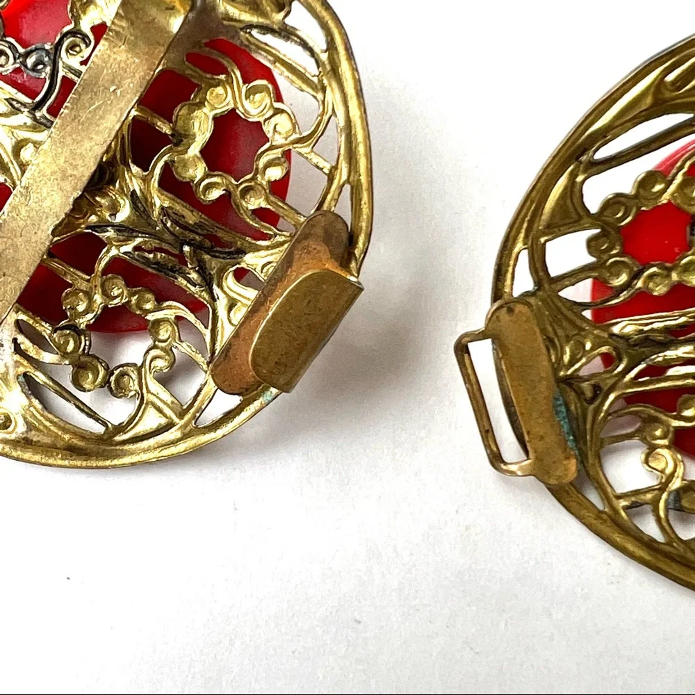 Antique Belt Buckle Filigree Vintage Wear or Crafts Creative Possibility